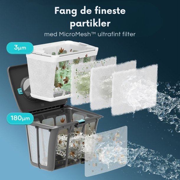 Aiper Scuba S1 Poolrobot &ndash; Tr&aring;dl&oslash;s reng&oslash;ring af bund, v&aelig;gge og vandlinje